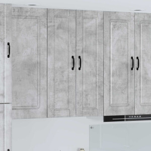 vidaXL Wandkast PORTO Beton Grijs 30 x 31 x 100 cm Bewerkt hout