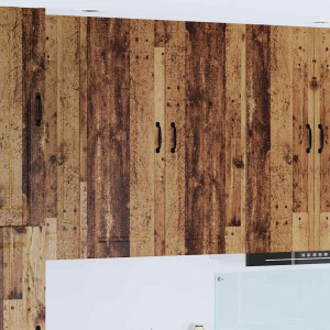 vidaXL Keukenkast aan de muur Oud Hout 40 x 31 x 100 cm Bewerkt hout