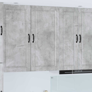 vidaXL Wandkast PORTO Beton Grijs 50 x 31 x 100 cm Bewerkt hout