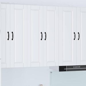 vidaXL Wandkast PORTO Wit 60 x 31 x 100 cm Bewerkt hout