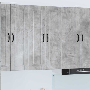 vidaXL Wandkast PORTO Beton Grijs 60 x 31 x 100 cm Bewerkt hout
