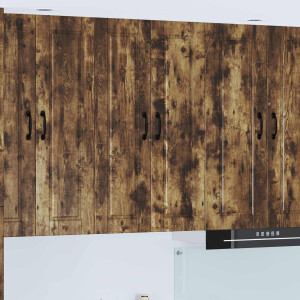 vidaXL Wandkast PORTO Gerookt eiken 60 x 31 x 100 cm Bewerkt hout