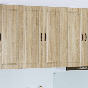 vidaXL Wandkast PORTO Sonoma Eiken 80 x 31 x 100 cm Bewerkt hout