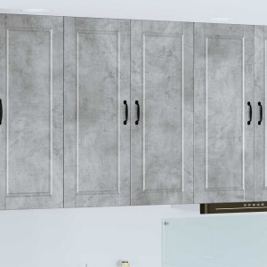 vidaXL Wandkast PORTO Beton Grijs 80 x 31 x 100 cm Bewerkt hout
