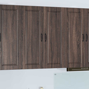 vidaXL Wandkast PORTO Bruin Eiken 80 x 31 x 100 cm Bewerkt hout
