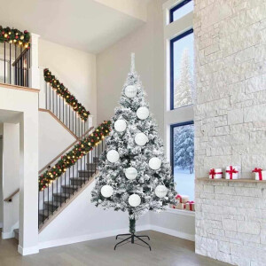 vidaXL Kerstbal Set XXL 3 pcs Wit Kunststof