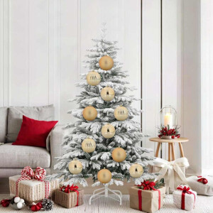 vidaXL Kerstbal Set XL 9 pcs Goud Kunststof