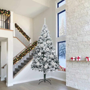 vidaXL Kerstbal Set XXL 4 pcs Zilver Kunststof