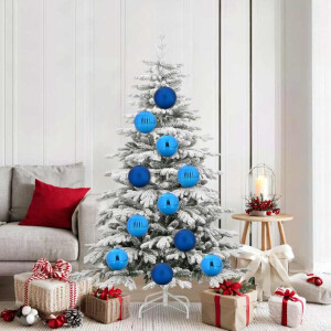 vidaXL Kerstbalset XL 9 pcs Blauw Kunststof