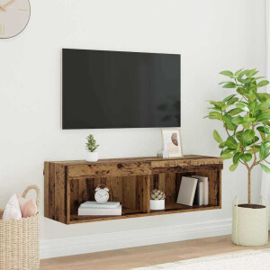 vidaXL Tv-meubelset Oud Hout 100 x 30 x 30 cm Bewerkt hout