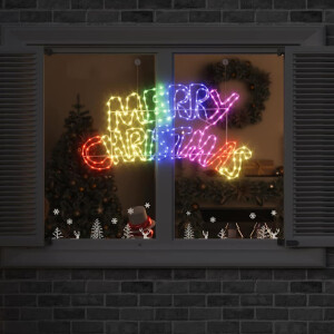 vidaXL Kerstbord met 240 LED Multikleur 100 x 50 cm PVC