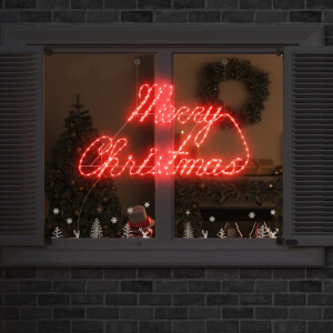 vidaXL Kerstbord met 216 LED Rood 99 x 55 x 13 cm IJzer