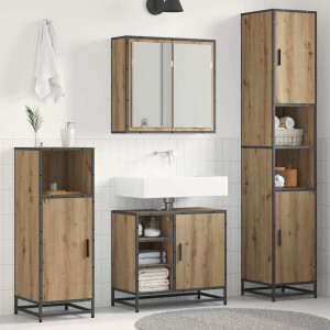 vidaXL Badkamermeubelset 3 st Artisan Eiken 65 x 33 x 60 cm