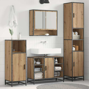 vidaXL Badkamermeubelset 3 st Artisan Eiken 35 x 37,5 x 188,5 cm