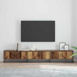 vidaXL TV-kast Oud hout 240 x 35 x 41 cm Bewerkt hout