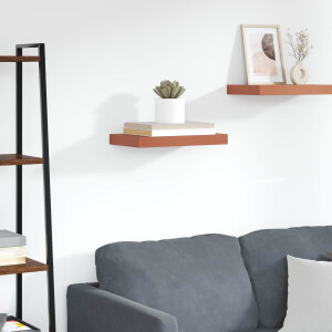 vidaXL Wandplank Wandgemonteerd Rood 40 x 23,5 x 4 cm Bewerkt hout