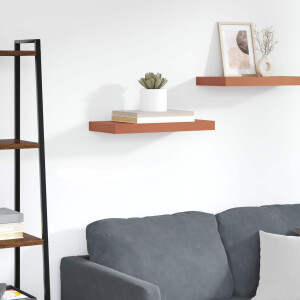 vidaXL Wandplank Wandgemonteerd Rood 60 x 23 x 4 cm Bewerkt hout