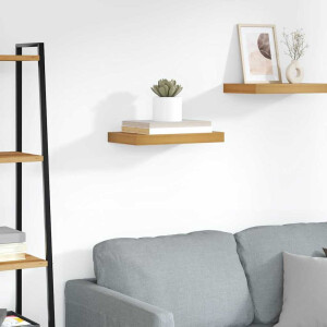 vidaXL Wandplank Wandgemonteerd Bruin 40 x 23,5 x 4 cm Bewerkt hout