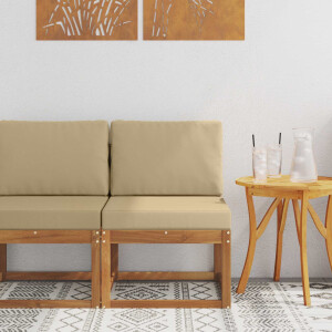 vidaXL Buiten Midden Sofa Massief Acaciahout