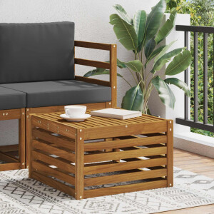 vidaXL Buiten Tafel Massief Acaciahout Naturel 59 x 59 x 37 cm