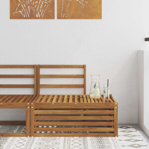 vidaXL Buiten Eind Sofa Naturel 91 x 63 x 73 cm Massief Acaciahout