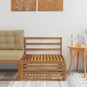vidaXL Buiten Midden Sofa Massief Acaciahout Naturel 79 x 83 x 73 cm