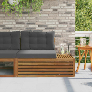 vidaXL Buiten Eindbank Naturel 115 x 83 x 73 cm Massief Acaciahout