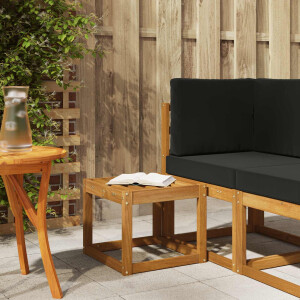 vidaXL Stoelbank Naturel 43 x 43 x 37 cm Massief Acaciahout
