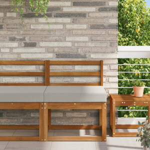 vidaXL Buiten bankkussen Grijs 60 x 60 x 8 cm Polyester