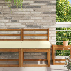 vidaXL Buiten bankkussen Crème 60 x 60 x 8 cm Polyester