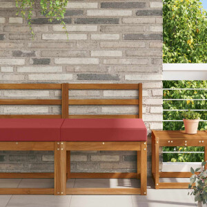 vidaXL Buiten bankkussen Wijnrood 60 x 60 x 8 cm Polyester