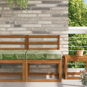 vidaXL Buiten bankkussen Bladontwerp 60 x 60 x 8 cm Polyester