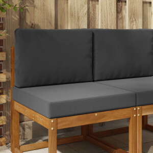 vidaXL Buiten bankkussen 2 pcs Antraciet Polyester