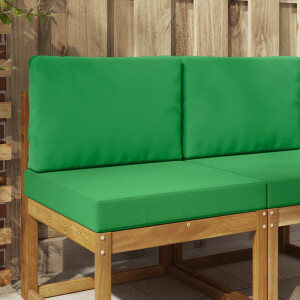 vidaXL Buiten bankkussen 2 pcs Groen Polyester