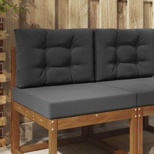 vidaXL Buiten bankkussen 2 pcs Antraciet Polyester