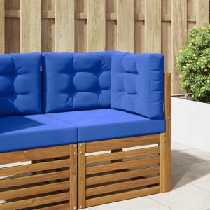 vidaXL Buiten bankkussen 3 pcs Koninklijk Blauw Polyester