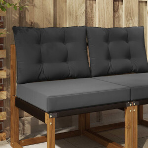 vidaXL Buiten bankkussen Polyester Antraciet 60 x 50,5 x 8 cm