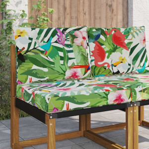 vidaXL Buiten bankkussen Polyester kleurrijk 60 x 50,5 x 8 cm