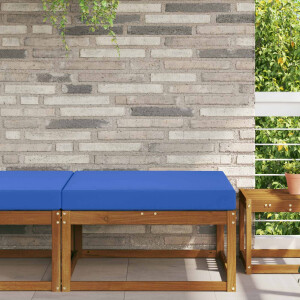 vidaXL Buiten bankkussen Koninklijk Blauw 80 x 80 x 8 cm Polyester