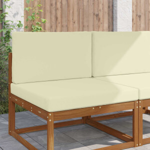 vidaXL Buiten bankkussen 2 pcs Crème Polyester
