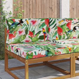 vidaXL Buiten bankkussen 2 pcs kleurrijk Polyester