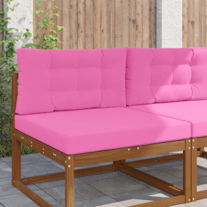vidaXL Buiten bankkussen 2 pcs Roze Polyester