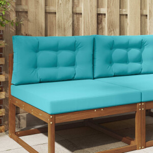 vidaXL Buiten bankkussen 2 pcs Turquoise Polyester
