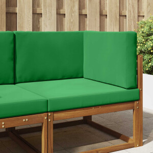 vidaXL Buiten bankkussen 3 pcs Groen Polyester
