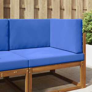 vidaXL Buiten bankkussen 3 pcs Koninklijk Blauw Polyester