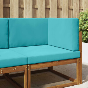 vidaXL Buiten bankkussen 3 pcs Turquoise Polyester