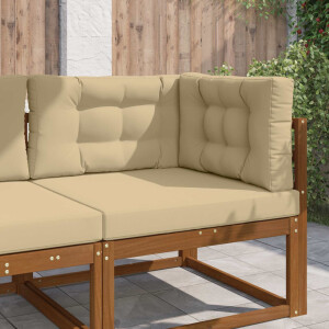vidaXL Buiten bankkussen 3 pcs Beige Polyester