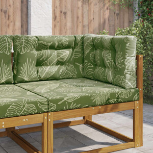 vidaXL Buiten bankkussen 3 pcs Bladontwerp Polyester