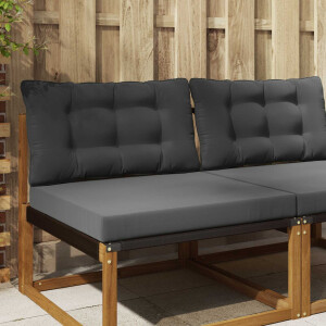 vidaXL Buiten bankkussen 2 pcs Antraciet Polyester