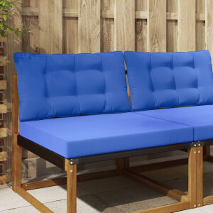 vidaXL Buiten bankkussen Polyester Koninklijk Blauw 80 x 68,5 x 8 cm